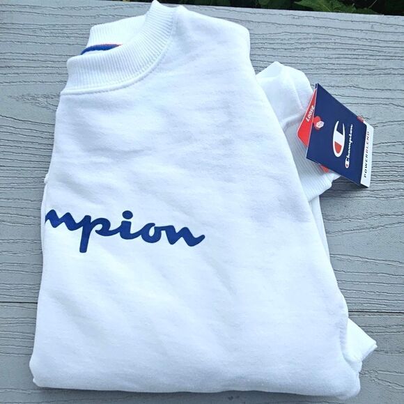 Champion Powerblend BF Graphic Crew women's sweatshirt NEW W TAGS XS - Picture 6 of 14